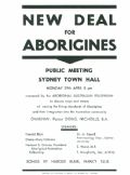 Flyer advertising the meeting in the Sydney Town Hall at which the Aboriginal-Australian Fellowship's petition was launched.