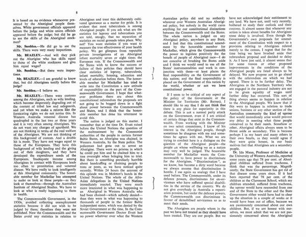 Page 5 of 9 Parliamentary debates, Constitution Alteration (Aborigines) Bill 1966. William Wentworth, Second Reading Speech, House of Representatives, 10 March 1966.