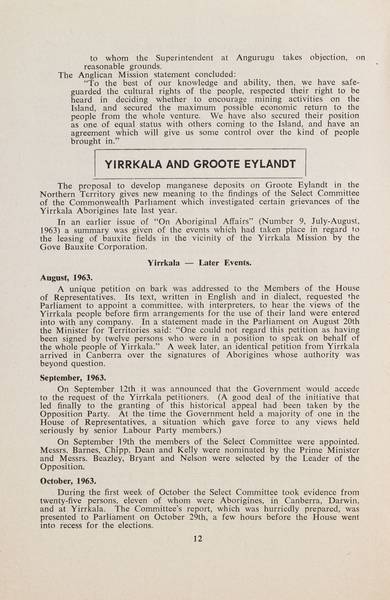 Page 12 of 16  This issue contained a range of articles on land rights issues, both in Australia and overseas.