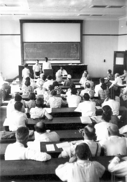 This Federal Council for Aboriginal Advancement conference was held at the University of Queensland. Don Dunstan was the retiring president.