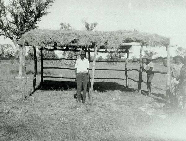 Vincent Lingiari at his house, Wattie Creek