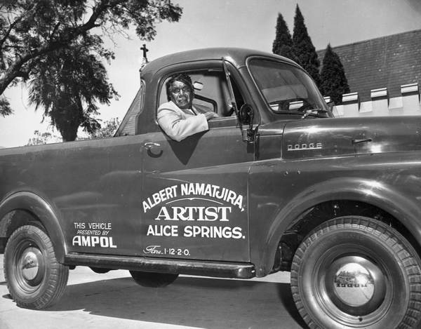 Namatjira's fame brought him some of the comforts of civilisation. Ironically, it also led to worse health as he gained weight and travelled into the bush in his truck instead of walking as in the past.