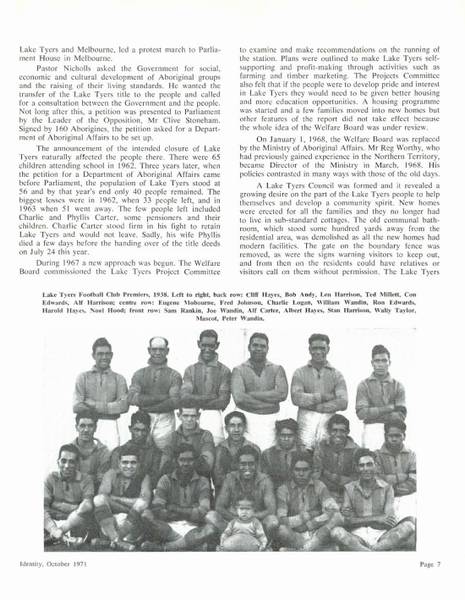 Page 3 of 4 This article was written by Alick Jackomos, Merle Jackomos' non-Aboriginal husband. <em>Identity</em> favoured contributions by Aboriginal authors. So, with Merle's approval, the article was submitted under her name.