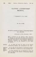 Page 1 of 3 Natives (Citizenship Rights) Amendment Act 1958, Western Australia. An Act to amend the Natives (Citizenship Rights) Act 1944-1951. Assented to 23 December 1958.