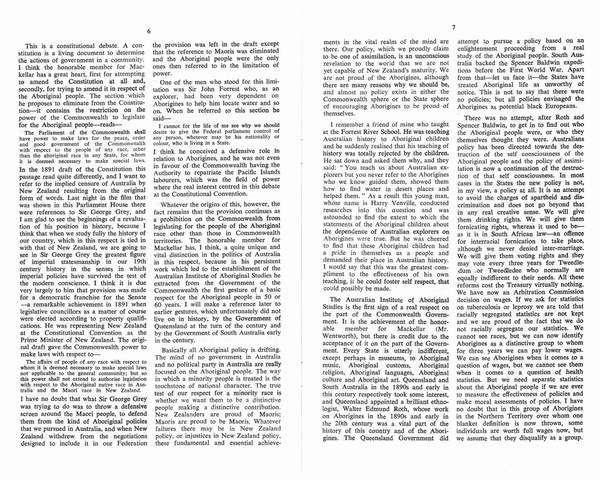 Page 4 of 9 Parliamentary debates, Constitution Alteration (Aborigines) Bill 1966. William Wentworth, Second Reading Speech, House of Representatives, 10 March 1966.