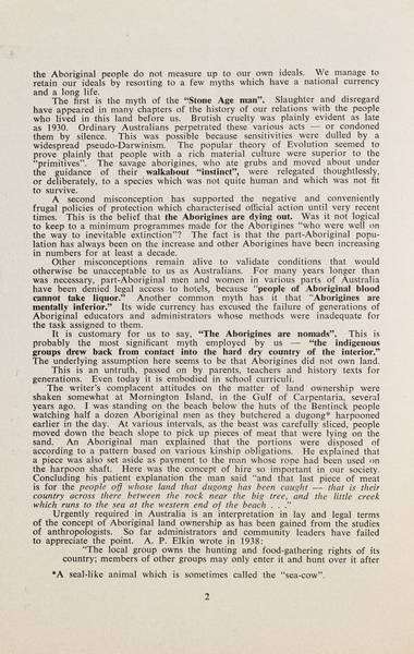 Page 2 of 16  This issue contained a range of articles on land rights issues, both in Australia and overseas.