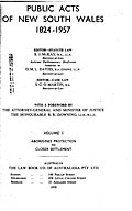 New South Wales <em>Aborigines Protection Act</em>, 1909-1943