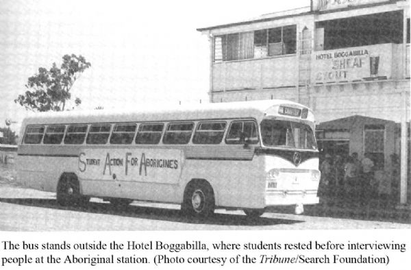 The students visited the Aboriginal reserve at Boggabilla where they were shocked by the living conditions.