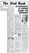 Dr Barry Christophers went through the Register of Wards noting the frequent use of insulting and disparaging names used in this official register of Northern Territory Aborigines.